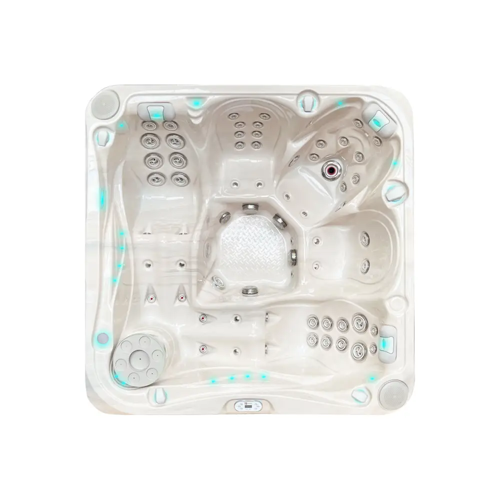 PassionSpa Delight Spabad i signaturkollektion med blå LED-belysning